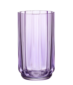 Vaalean lila maljakko